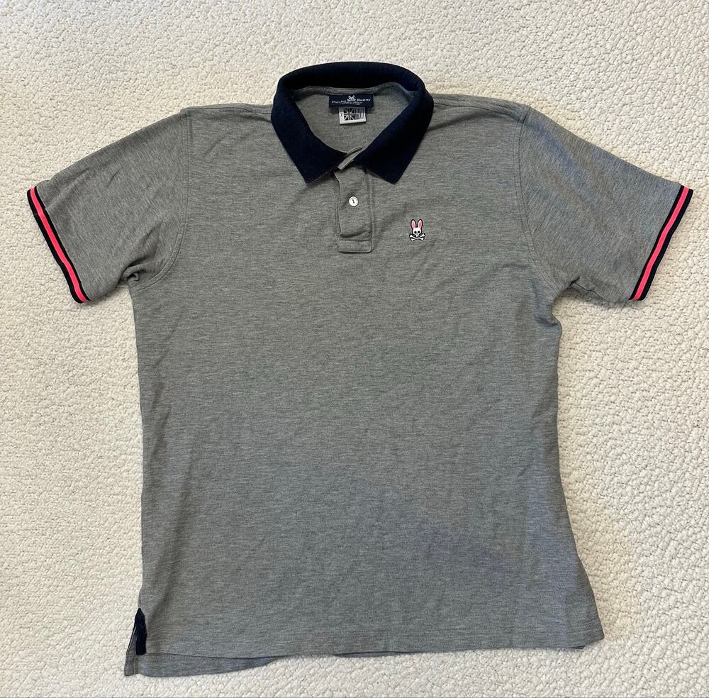 Psycho Bunny Mens Short Sleeve Polo Shirt Small